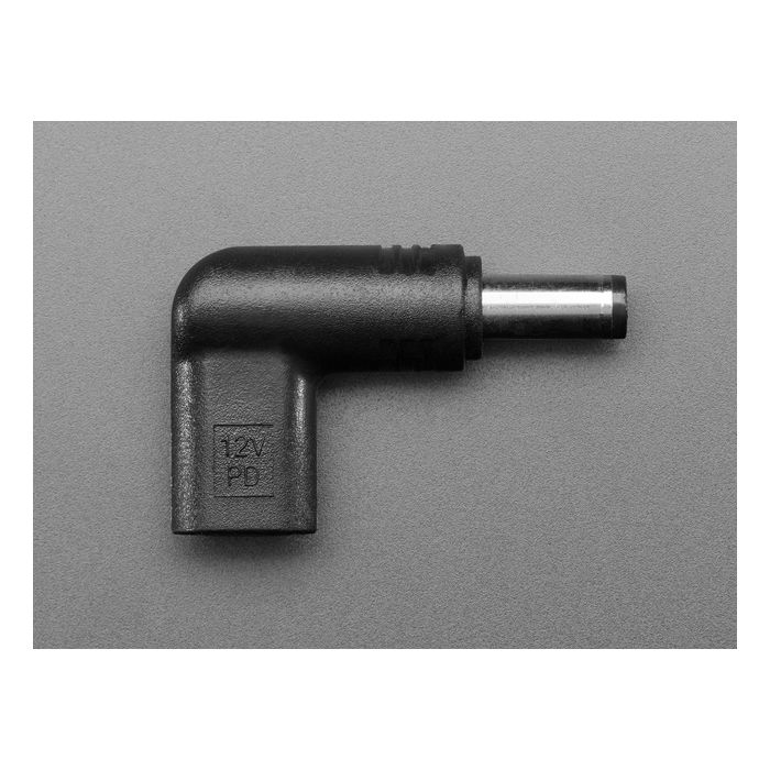 USB Type C PD to 5.5mm/2.1mm Barrel Jack Adapter - 12V