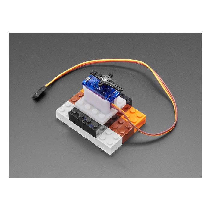 Vertical Micro Servo Mount for LEGO-Compatible Brick Systems