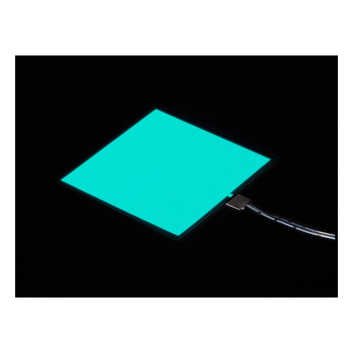 Electroluminescent (EL) Panel - 10cm x 10cm Aqua