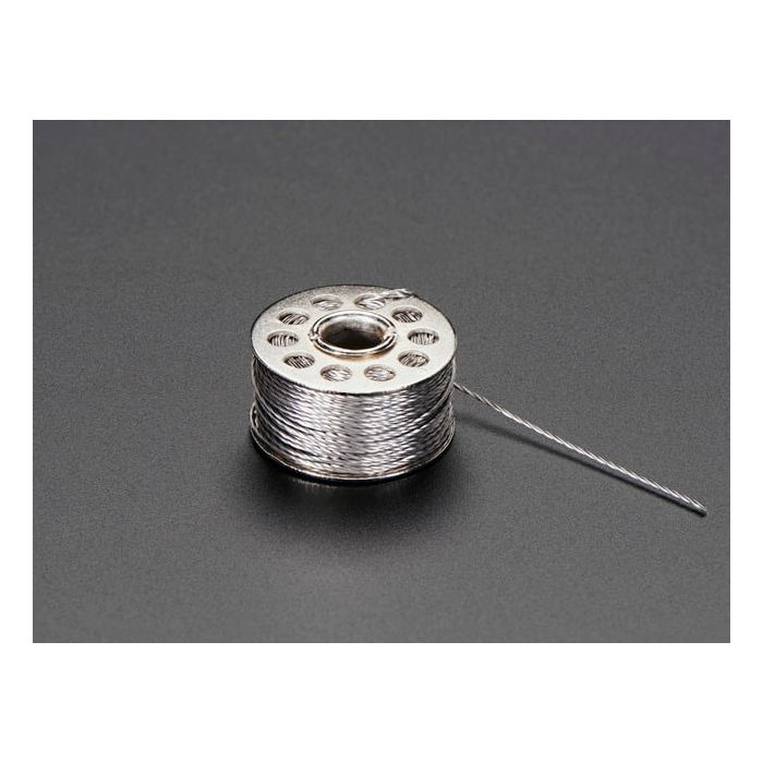 Stainless Medium Conductive Thread - 3 ply - 18 meter/60 ft