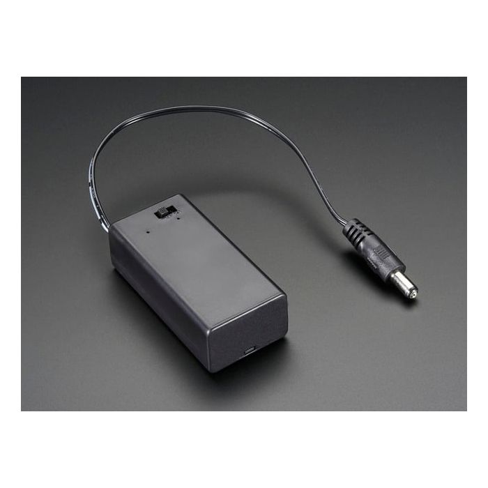 9V battery holder with switch &  5.5mm/2.1mm plug