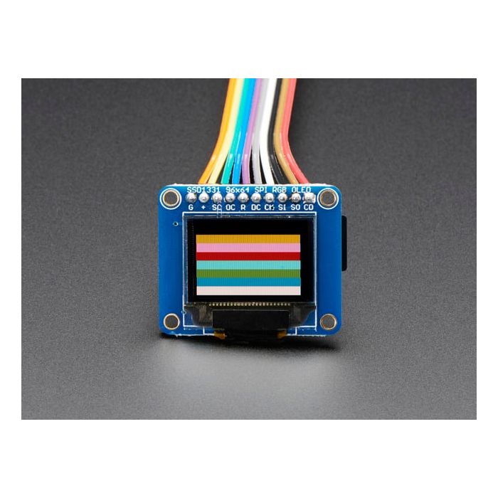 OLED Breakout Board - 16-bit Color 0.96" w/microSD holder