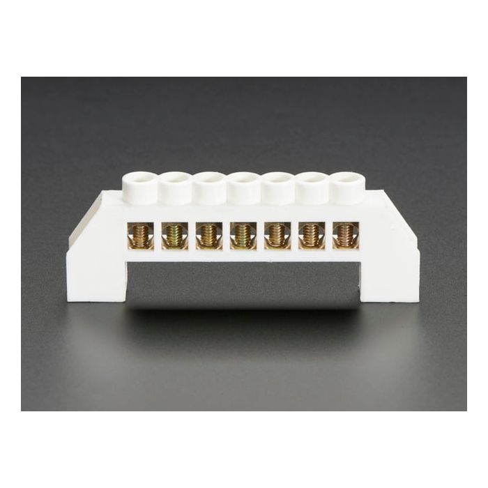 Power Distribution Bus - 7 x 6mm diameter solid brass