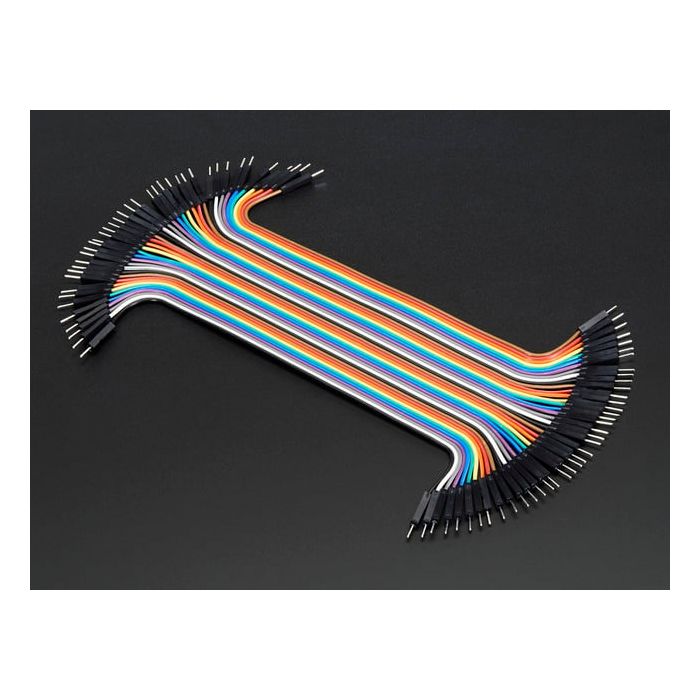 Premium Male/Male Jumper Wires - 40 x 6" (150mm)