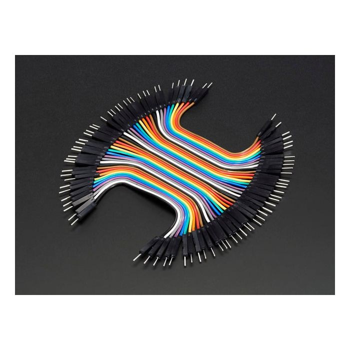 Premium Male/Male Jumper Wires - 40 x 3" (75mm)