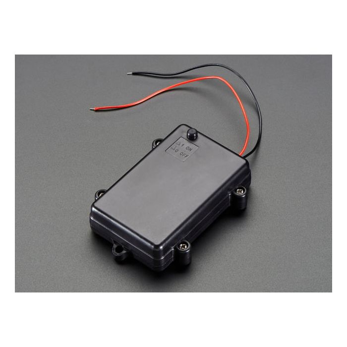 Waterproof 3xAA Battery Holder with On/Off Switch