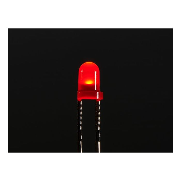 Diffused Red 3mm LED (25 pack)