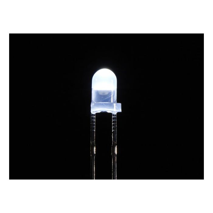Diffused White 3mm LED (25 pack)