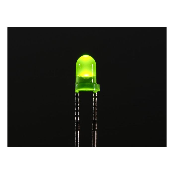 Diffused Green 3mm LED (25 pack)