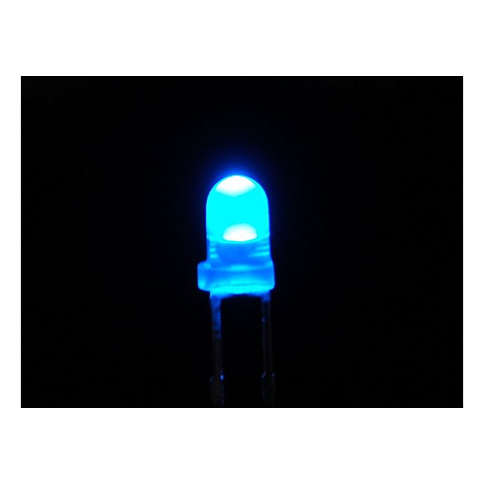 Diffused Blue 3mm LED (25 pack)