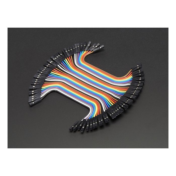 Premium Female/Female Jumper Wires - 40 x 3" (75mm)