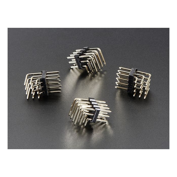 3x4 Right Angle Male Header - 4 pack