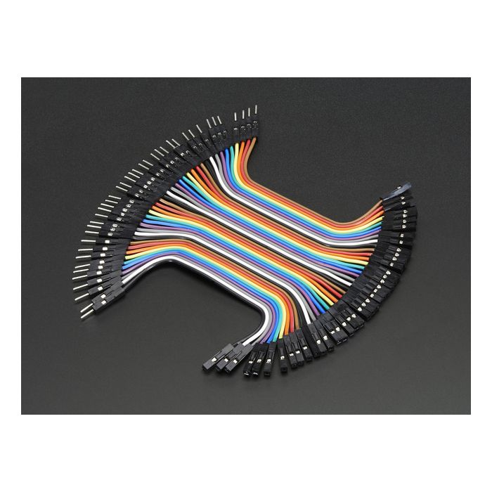 Premium Female/Male 'Extension' Jumper Wires - 40 x 3" (75mm)