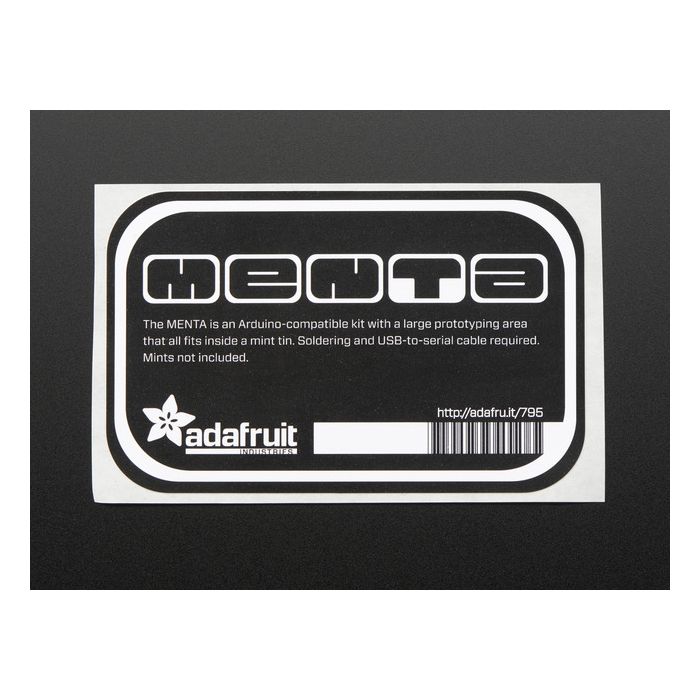 MENTA - Sticker for mint tin