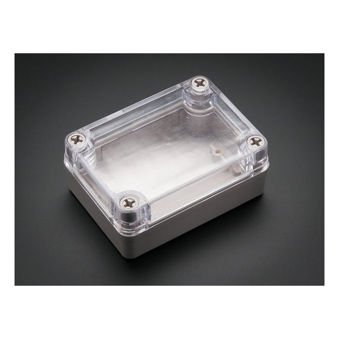 Small Plastic Project Enclosure - Weatherproof with Clear Top