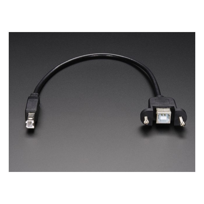 Panel Mount USB Cable - B Male to B Female