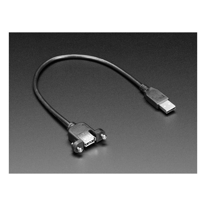 Panel Mount USB Cable - A Male to A Female