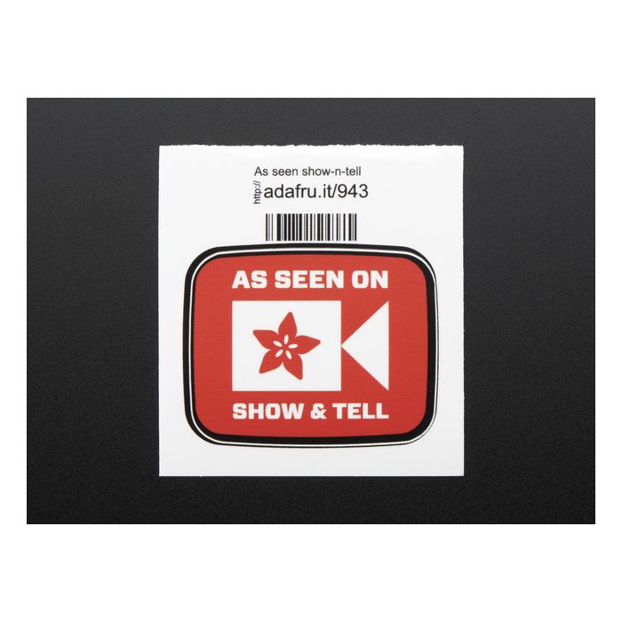 AS SEEN ON SHOW AND TELL - Sticker!