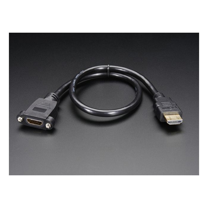 Panel mount HDMI Cable - 40 cm