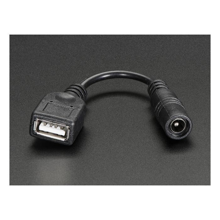 USB A Jack to 5.5/2.1mm jack adapter