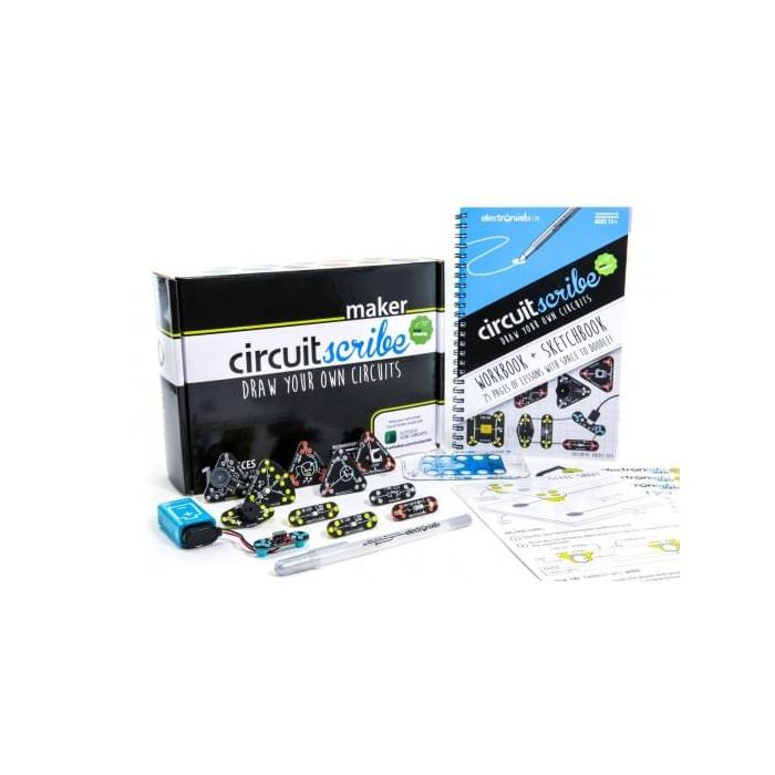 CircuitScribe Maker Kit 17-delig met Boekje Zilver