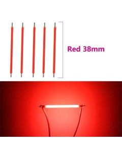 Noodle 'Noods' LED Filament 3V 38mm COB Rood