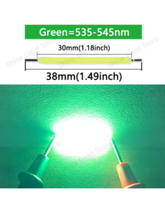 Noodle 'Noods' LED Filament 3V 38mm COB Groen