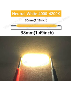 Noodle 'Noods' LED Filament 3V 38mm COB Neutraal Wit 4000K