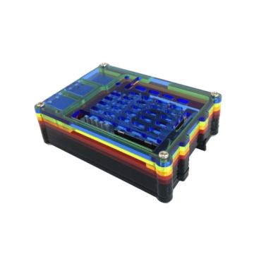 Raspberry PI 5B Laagjes Behuizing - Regenboog