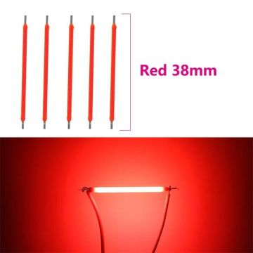 Noodle 'Noods' LED Filament 3V 38mm COB Rood