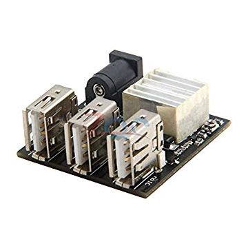 9V-12V naar 5V8A USB Mobile Power Buck Boost Module 3-port Charger