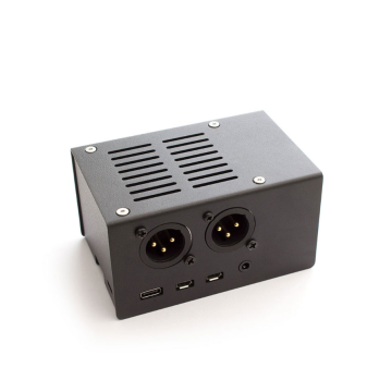 Stalen behuizing HifiBerry DAC+ XLR voor Raspberry Pi 4B - Zwart
