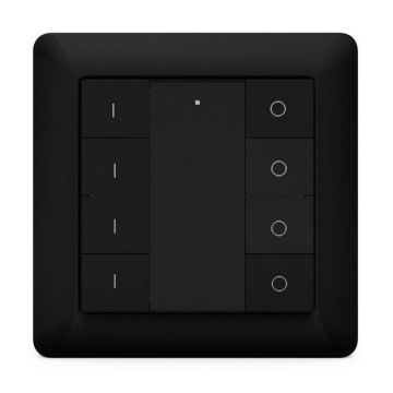 Heatit Z-Push Button 8 - Zwart