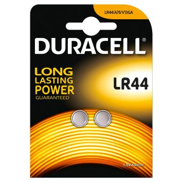 2-Pack Knoopcel Batterij LR44 105Mah 1.5V