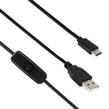 USB-C Kabel met Schakelaar voor Raspberry Pi 4 / 5