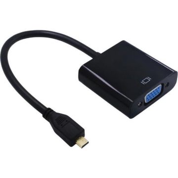 Micro HDMI naar VGA adapter - Zwart