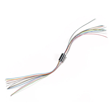 Miniature Slip Ring - 12mm diameter, 12 wires, max 240V @ 2A