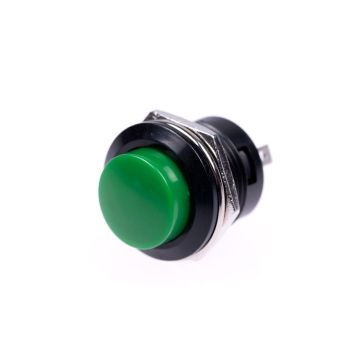 16mm Panel Mount Momentary Pushbutton - Groen