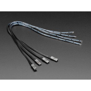 Pig-Tail Cables - 0.1" 2-pin - 4 Pack