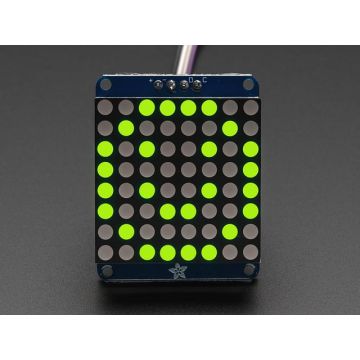 Adafruit Small 1.2" 8x8 LED Matrix w/I2C Backpack - Yellow-Green