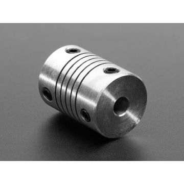 Aluminum Flex Shaft Coupler - 5mm to 5mm
