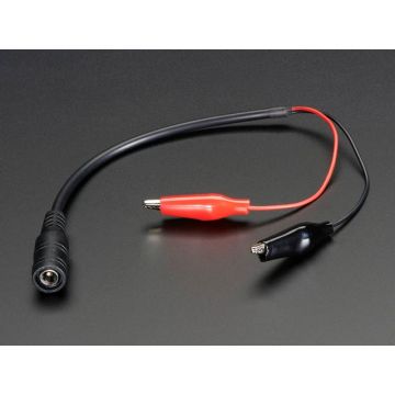 2.1mm DC Barrel Jack to Alligator Clips
