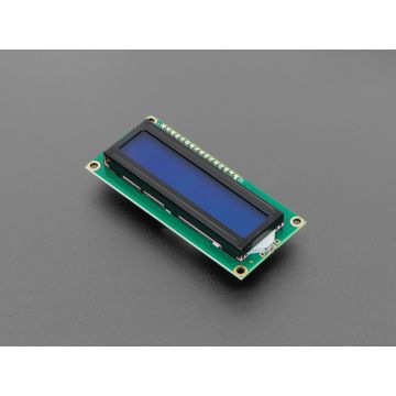 Assembled Standard LCD 16x2 + extras - White on Blue