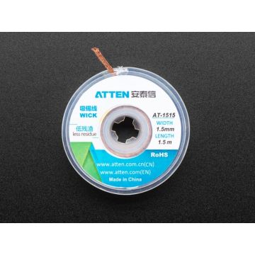 Solder wick - 1.5mm wide and 1.5m / 5 feet long