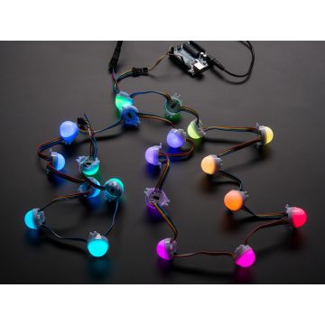 30mm Dots - 12V Digital RGB LED Pixels (Strand of 20)