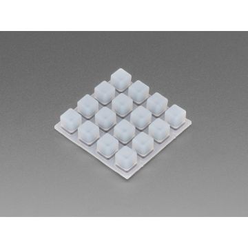 Silicone Elastomer 4x4 Button Keypad - for 3mm LEDs