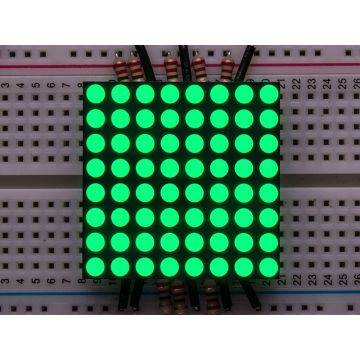 Small 1.2" 8x8 Ultra Bright Pure Green LED Matrix