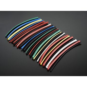 Multi-Colored Heat Shrink Pack - 3/32" + 1/8" + 3/16" Diameters