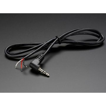 Right-Angle 3.5mm Stereo Plug to Pigtail Cable