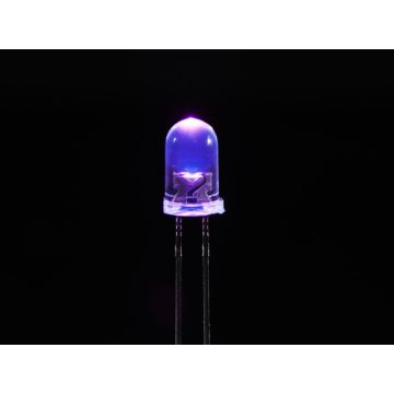 UV/UVA 400nm Purple LED 5mm Clear Lens - 10 pack